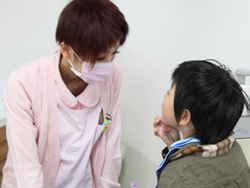 衛生士と子ども